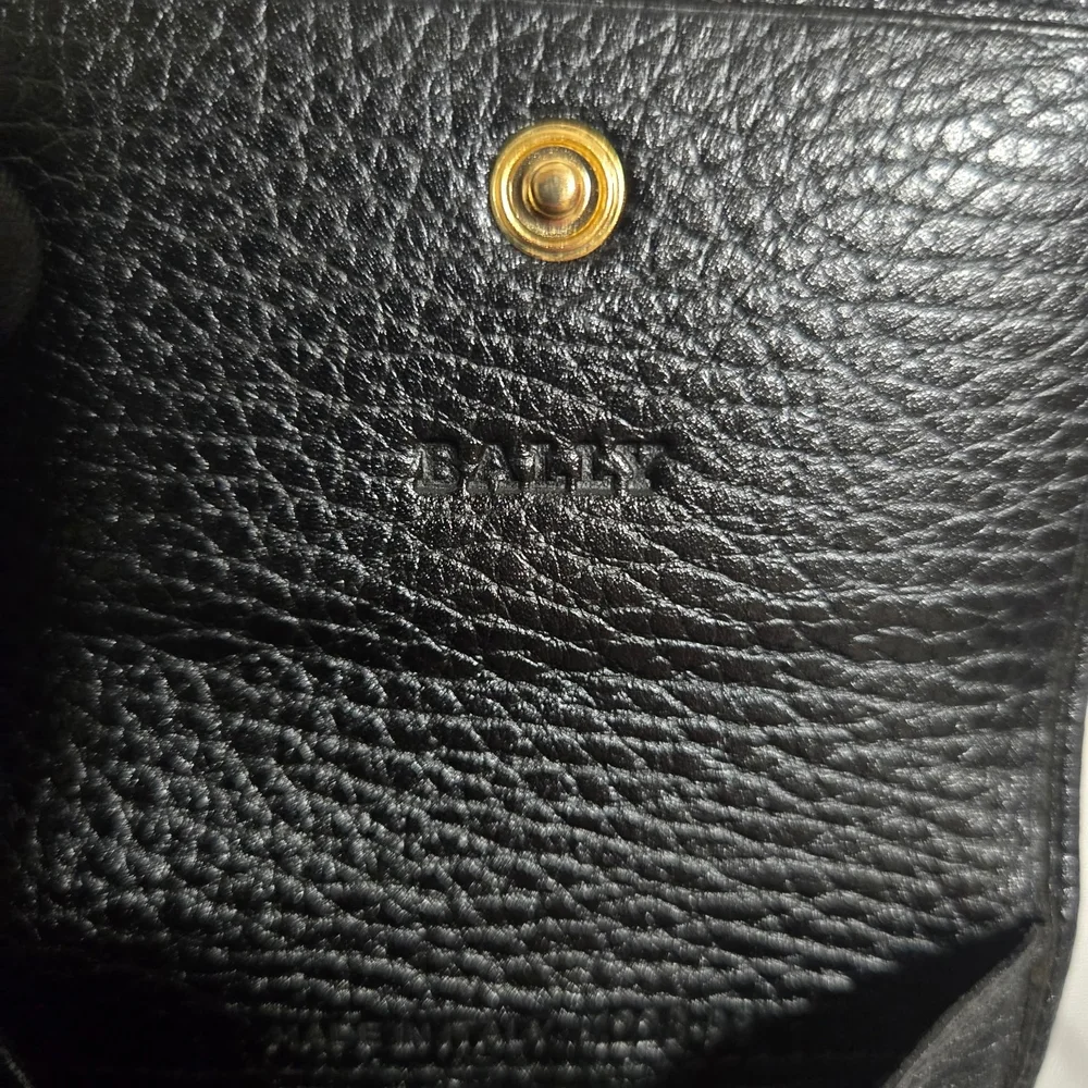 Bally Black Leather Coin Wallet - Picture 6 of 12